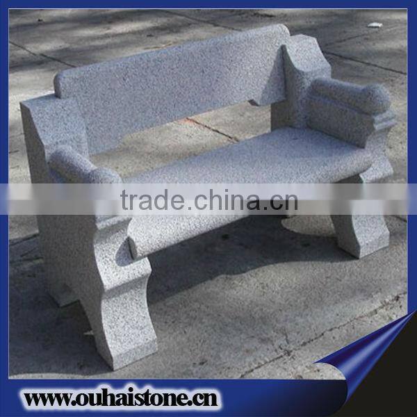 Novel Natural Stone Cute Park Bench Sigle Carved Chair