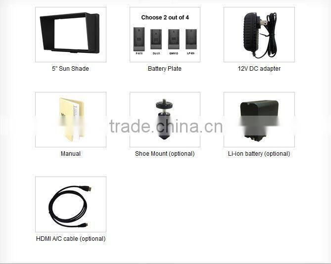 Lilliput 5" LCD Portable HDMI Monitor For HDSLR