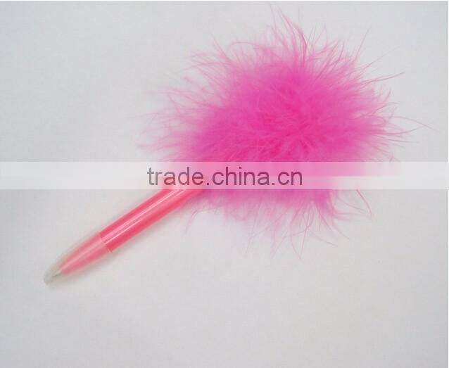 Customized Logo Promotional Gifts Feather Plastic Ballpoint Pen