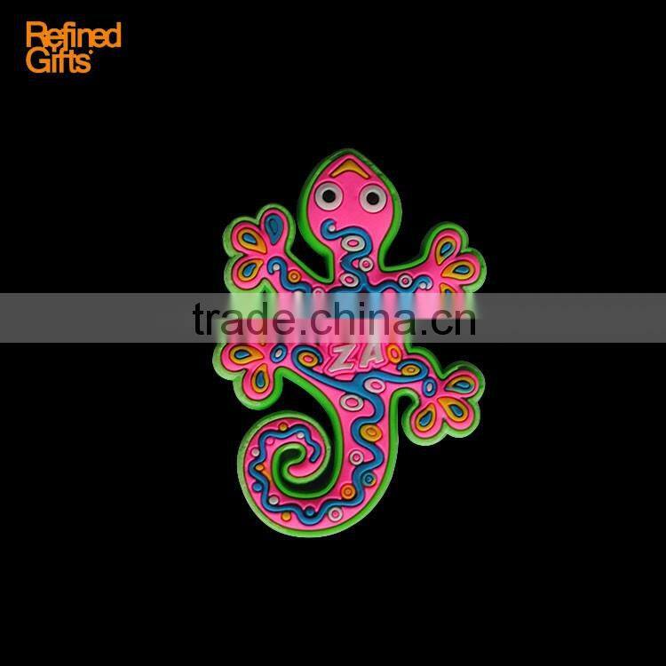 Creative IBIZA Gecko PVC Rubber 3D Fridge Magnets OEM Menufacture ECO-friendly