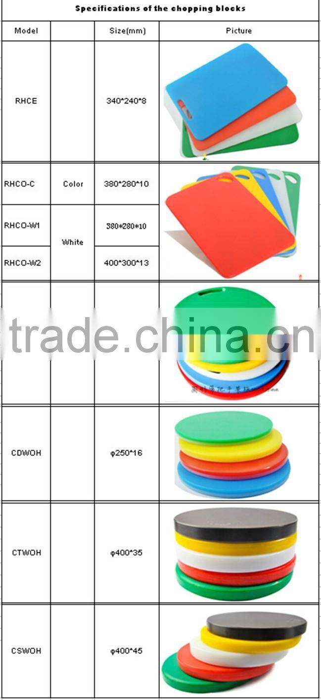 FDA Certification and custom Plastic Type plastic cutting board