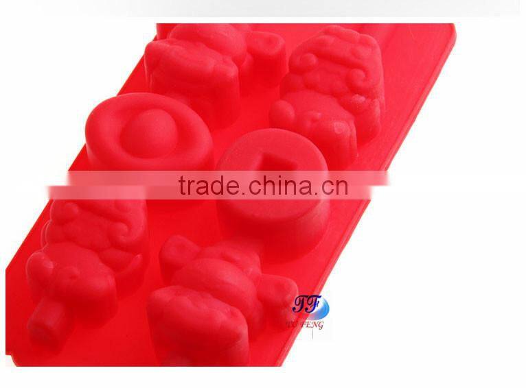 Wholesale High Quality Money God Shaped Silicone Ice Cube Tray