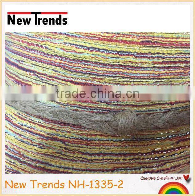 Brown paper straw bucket hats for unisex