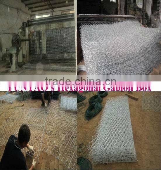 river bank Galvanized Gabion Mesh for protection