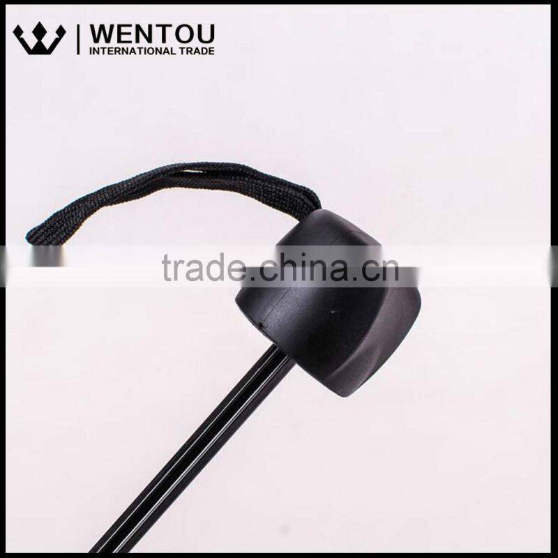 Compact Rain Umbrella Anti-UV Striped Folding Parasol