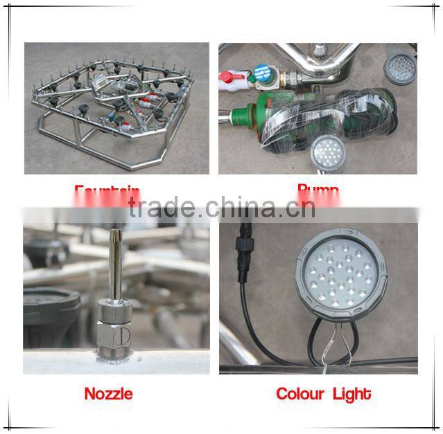 1.5m*1.5m AC24V LED light music control water used garden fountains