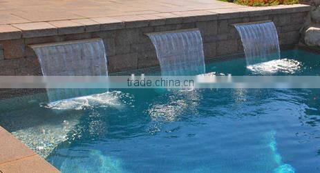 stainless steel water feature spillway for garden pond or pool waterfall landscape
