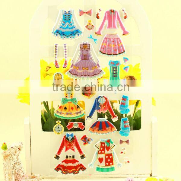 plastic sticker Children gift change sticker uv color changing sticker