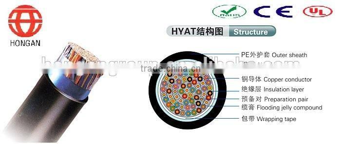 2015 Hot sell Communication bare copper jelly filled telephone cable -HYAT