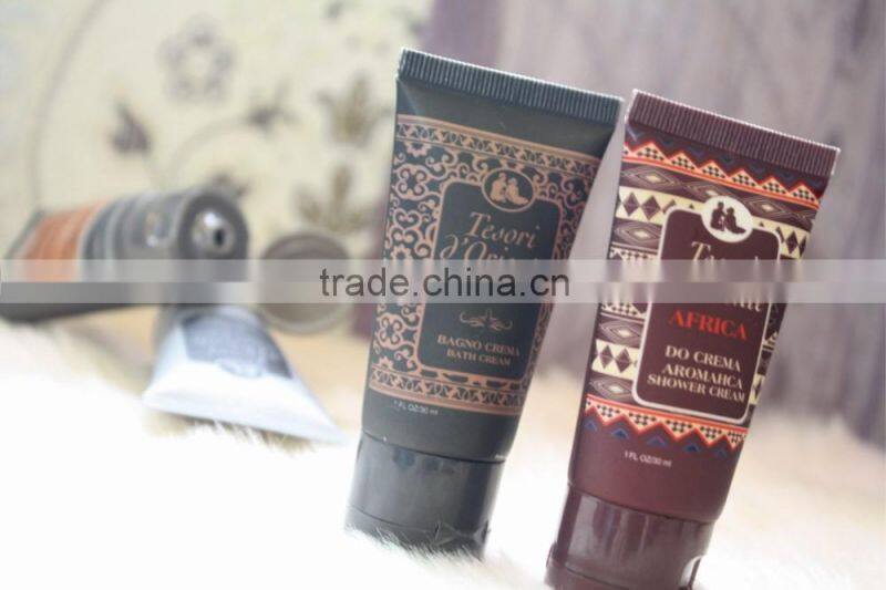 30ml cosmetic PE plastic tube with flip top cap