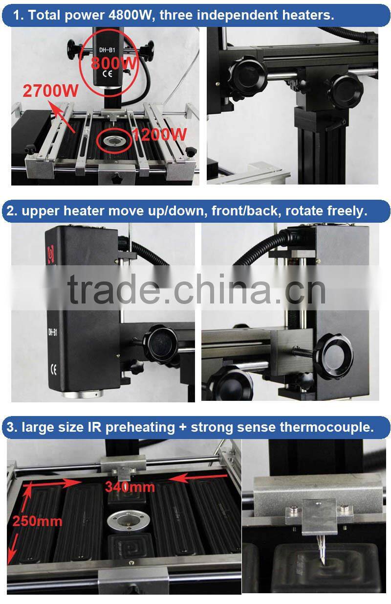 Dinghua bga mobile and laptop infrared repair station for xbox 360 ps2 ps3 repair DH-B1