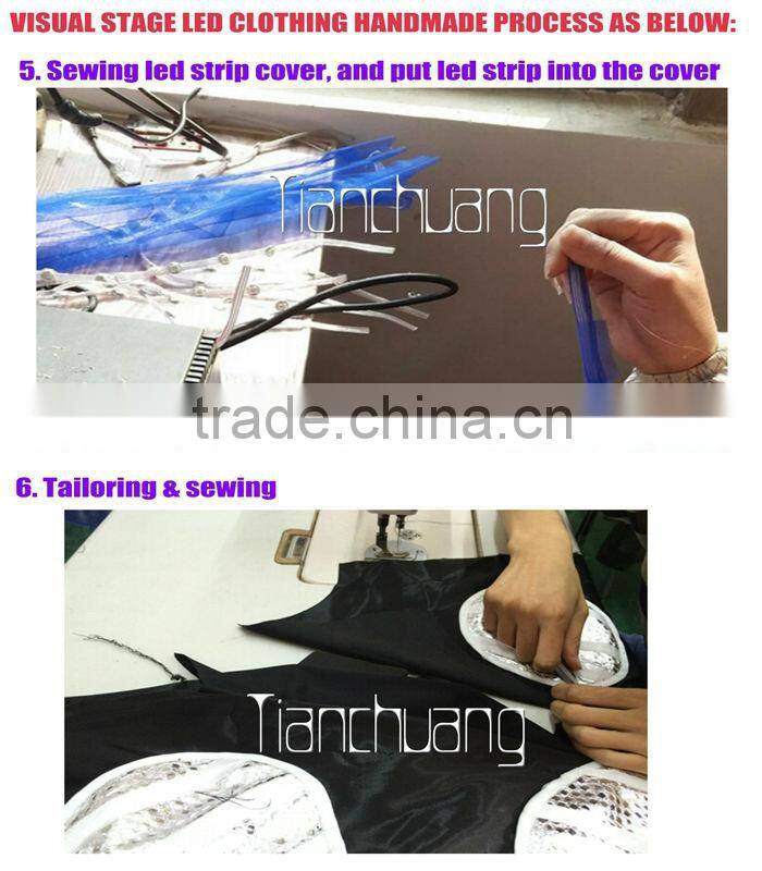 led light bra for nightclub/luminous bra sexy full color change/hot sexy bra for dancer