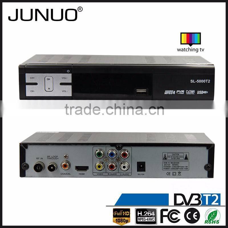 JUNUO china factory 2016 OEM new quality full hd strong tuner mstar 7t01 Indonesia tv decoder set top box dvb t2