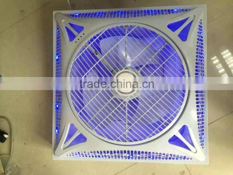 Energy saving 14 inch 16 inch 60X60 plastic Ceiling fan with remote control and Led light,3speed control,gold and wooden color