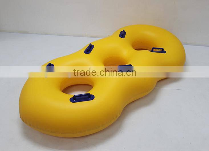 2 person inflatable snow sled tube,sled double tube,inflatable foot tube