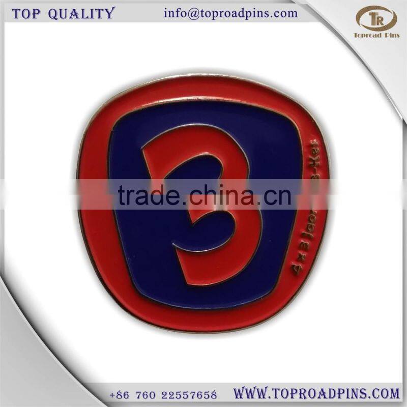 hot sale metal custom lapel pins with butterfly clasp