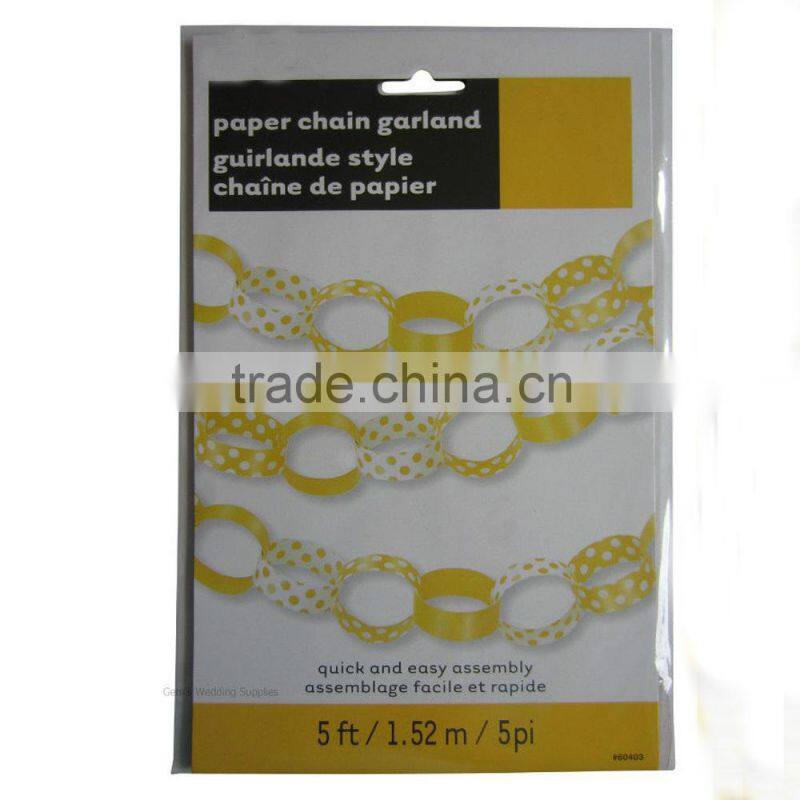 Assorted Stars design hanging Paper Chains For birthday Party decoration