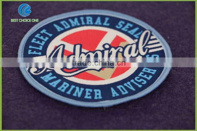 2016 Wholesale Cheap Fashion Merrowed Border Woven Patches And Badges
