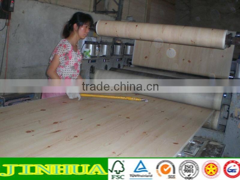 2.7mm grooved random lines paper overlay plywood
