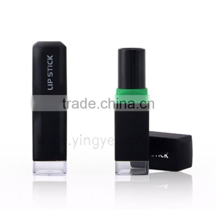 Red drop shape liquid cosmetic container with brush