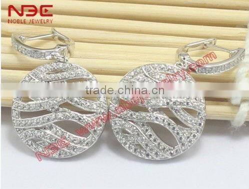 Turkish fashion silver jewelry,hot sale butterfly design rhodium cute 925 silver earrings jewelry for trendy girls and women