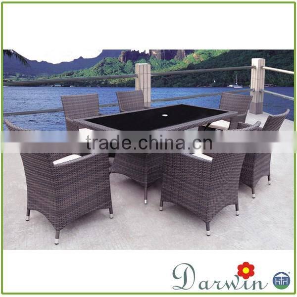 Pool furniture rattan dining set wicker garden sets