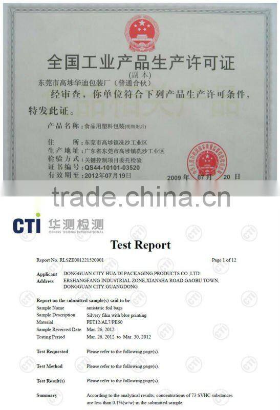 cheap shampoo sides gusset plastic bag