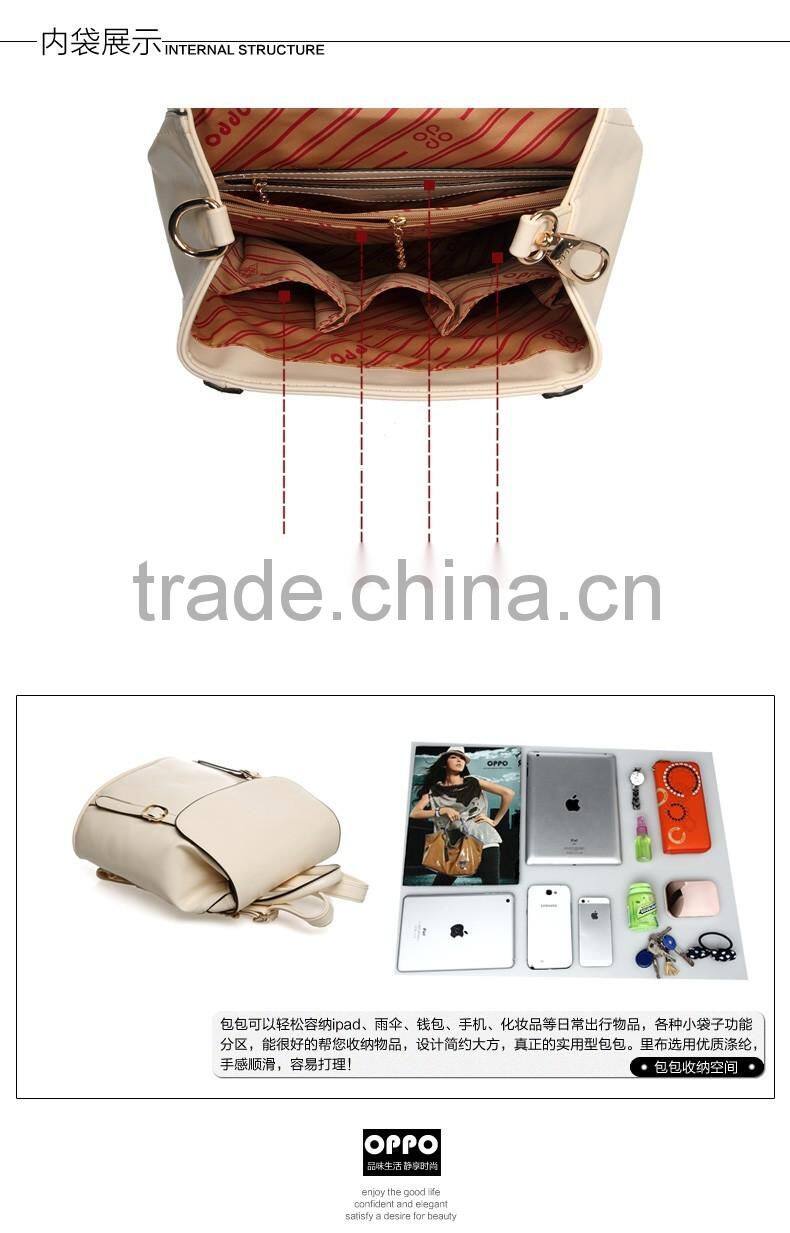 leather backpack college girl style knapsack woman gender casual laptop bag