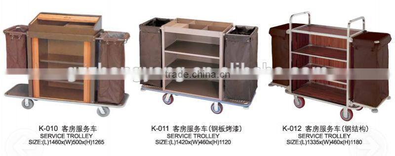 Laundry equipment mobile guet room service maid dirty linen trolley