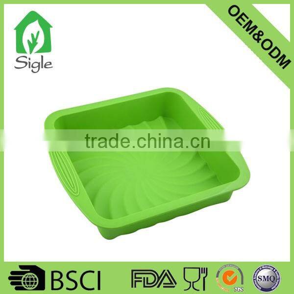 Chinese factory Wholesale Modern Popular design eco-friendly square shape silicone cake molds
