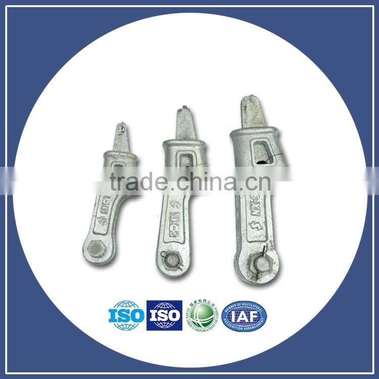 Supply All types of clamps Galvanized steeel ftth cable wedge clamp Cast iron adjustable type Wedge clamp/Power Hardware