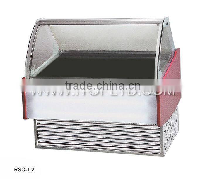 commercial supermarket refrigeration showcase