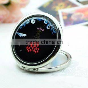 Crystal Decorative Mirror Round compact (R-1379