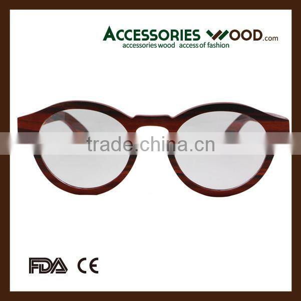 round frame retro wood handmade Reading glasses