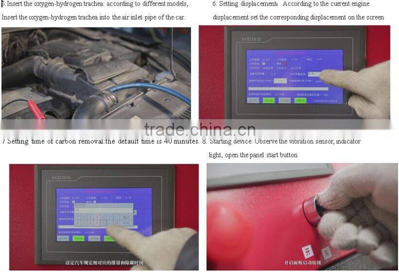 New invention!Let us make everyone's effort for environment protection!LCD car engine carbon cleaning machine SZ-1500