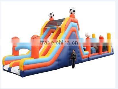 3.5mWx20mLx6mH giant inflatable obstacle course outdoor inflatable games for adult