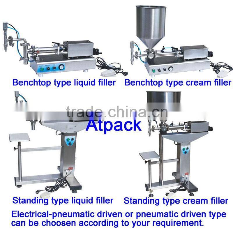Semi-automatic cream heating and mixing filling machine