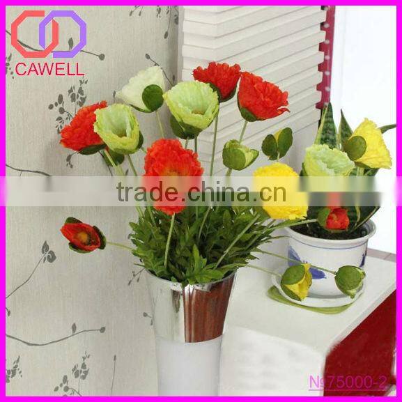 wholesale decorative artificial poppy flower