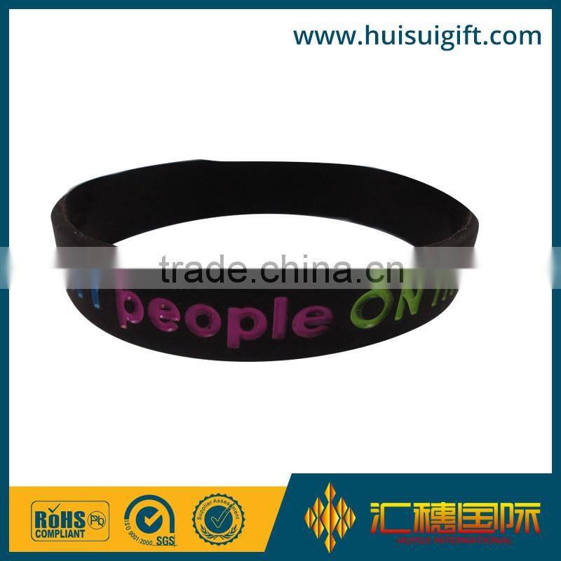 high quality promotional silicone bracelet no minimum