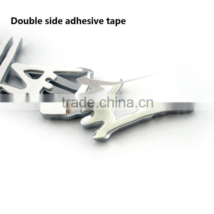 Factory direct sale chrome plastic badge emblem car pajero logo