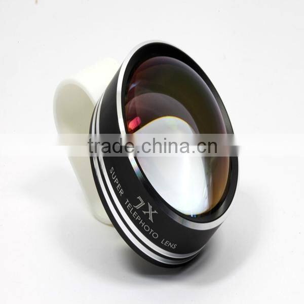 Mobile Phone Camera Lens 7x Telephoto Lens Zoom Lens with Arc Clip for iphone 6/6plus APL-7XST