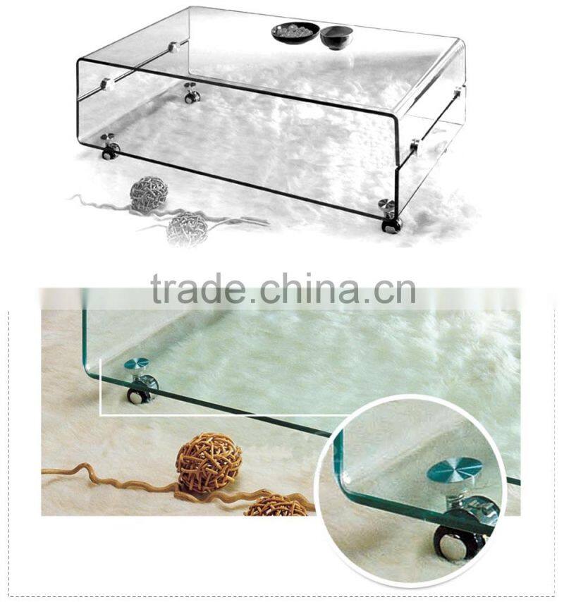 Wrought Industrial Style Glass Table Living Room Coffee Tables