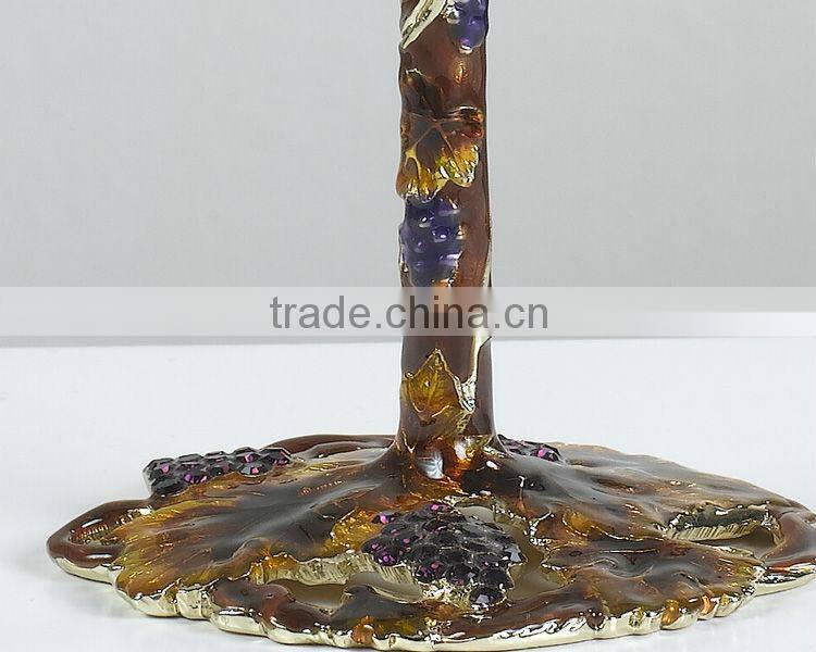 RORO Golden Harvest grape enamel crystal glass big red wine glass