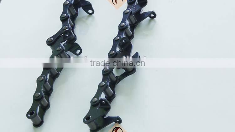 agricultural equipment parts wheat Harvester chains with attachments ZGS38/ZGS38F3