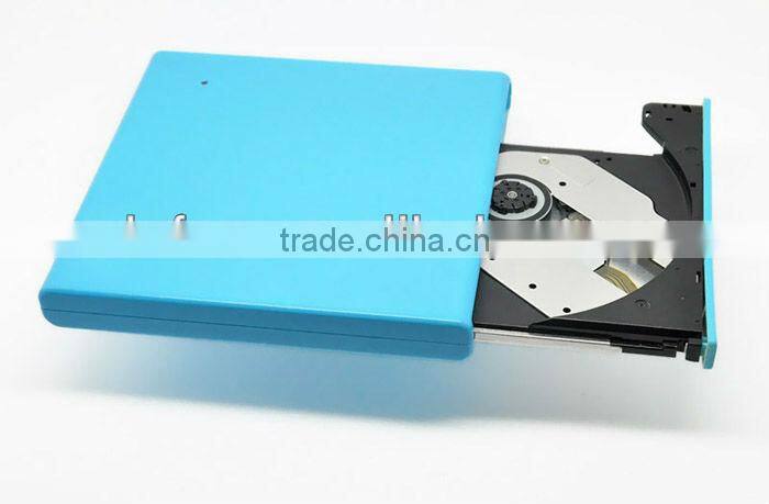 USB 2.0 external laptop optical drive case enclosure for laptop