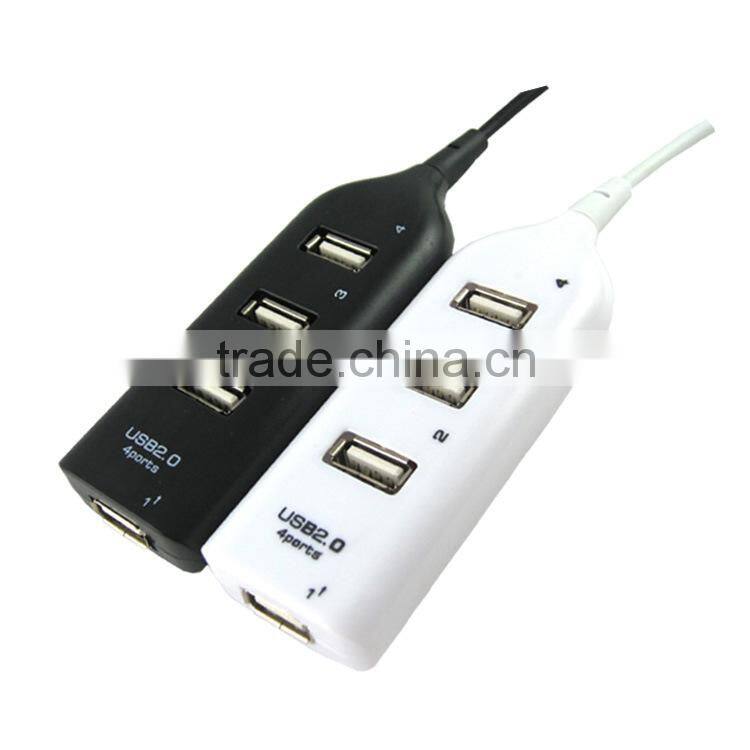 New Wholesale High Speed Mini 4 Port USB 2.0 Hub USB Port For Laptop PC Computer Laptop Peripherals Accessories