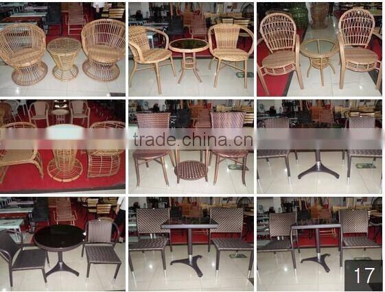 outdoor rattan chair and table sets for garden furniture