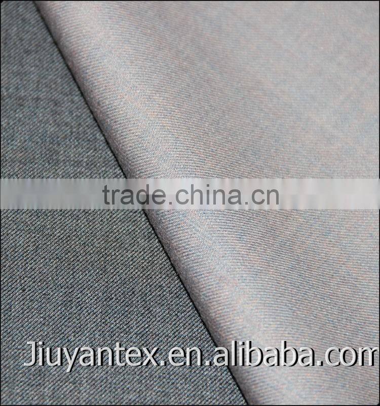 Indonesia hotselling trw twill two tone shiny silk touch men lady uniform suiting textile of clothing from supplier in China