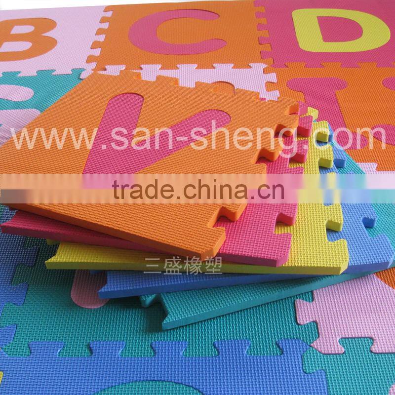 Wholesale alphabet jigsaw puzzle eva foam mat/baby number puzzle mat/alphabet puzzle mat