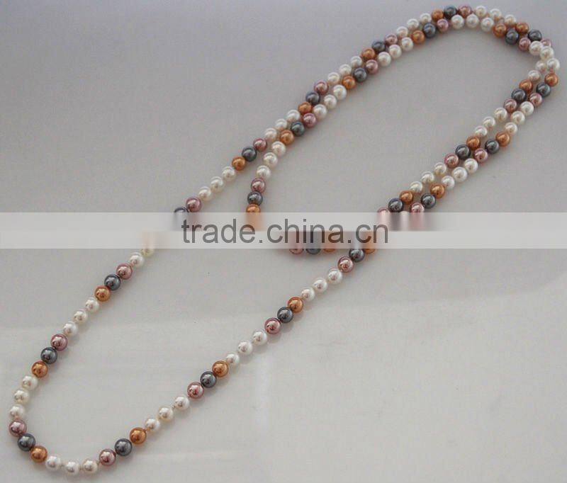 Very Nice Quality 10mm Sea Shell Pearl Necklace SSN008